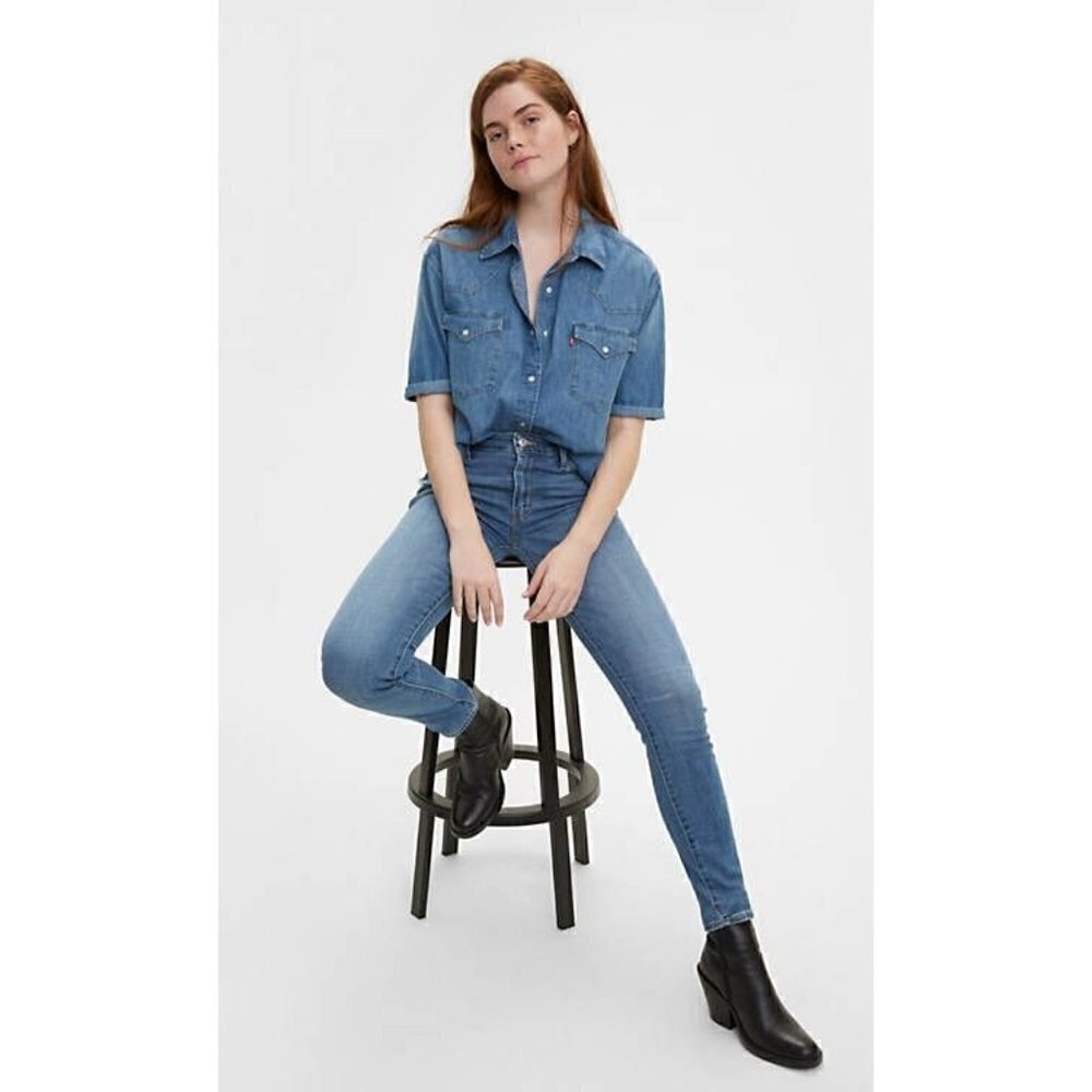 Levi's 711 Medium Wash Mid Rise Skinny‎ Jeans 27